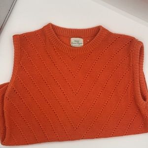 Vintage SEARS Women's/Junior's Orange Sweater Tank! Super Hot!